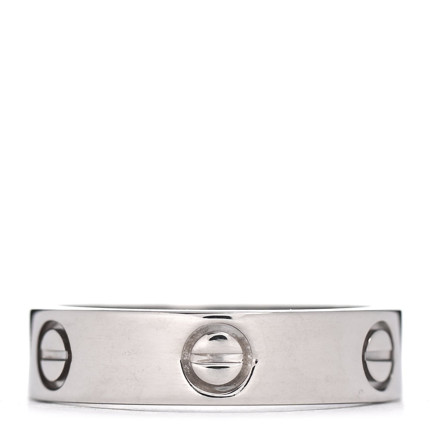 18K White Gold 5.5mm LOVE Ring 60 9
