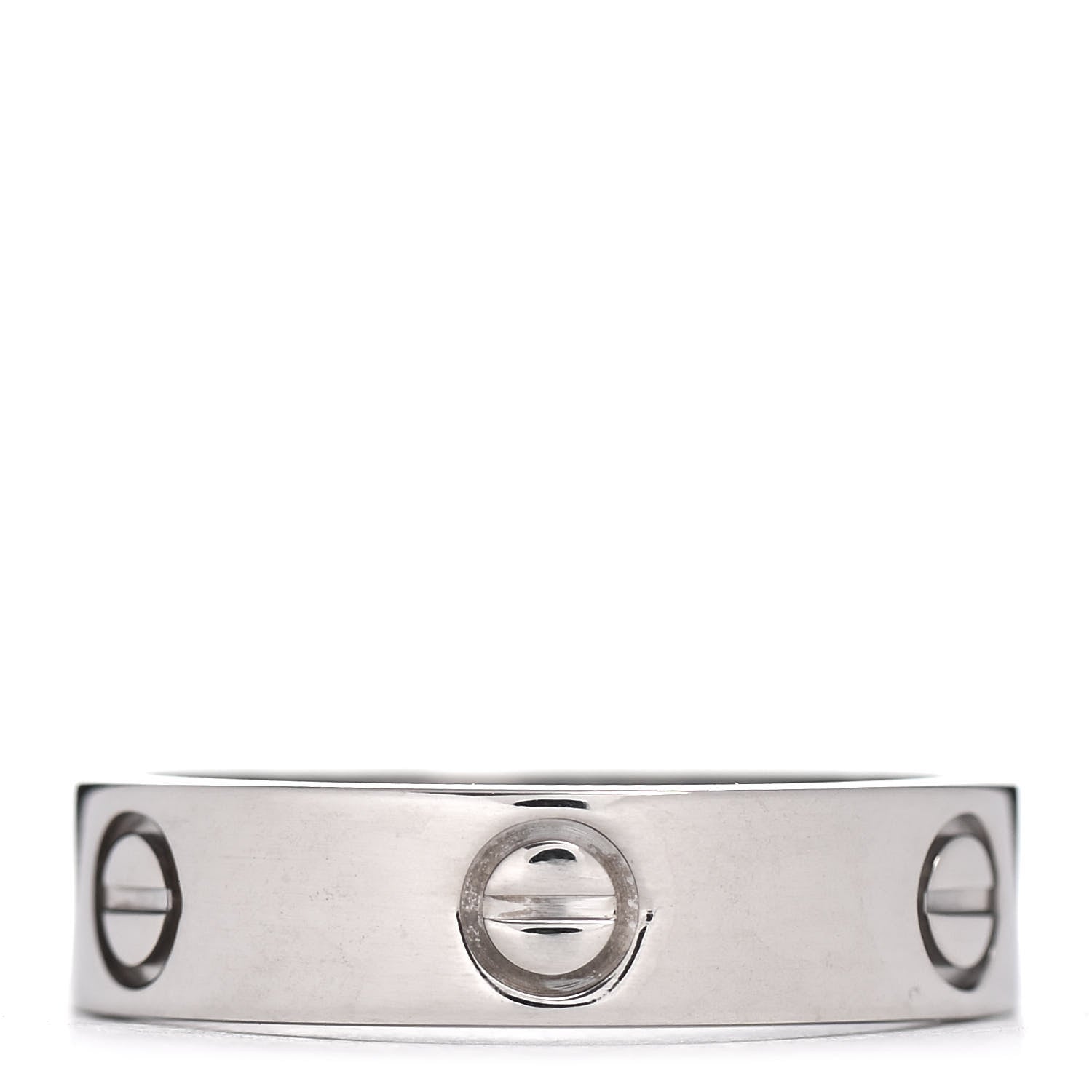 Cartier 18K White Gold 5.5mm LOVE Ring 60 9 3 of 4