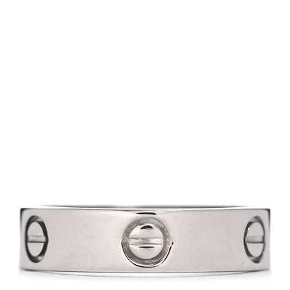 Cartier 18K White Gold 5.5mm LOVE Ring 60 9 3 of 4