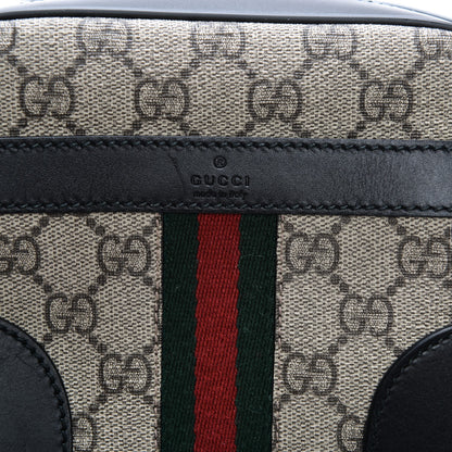 Gucci GG Supreme Monogram Web Small Shoulder Bag Black 6 of 9