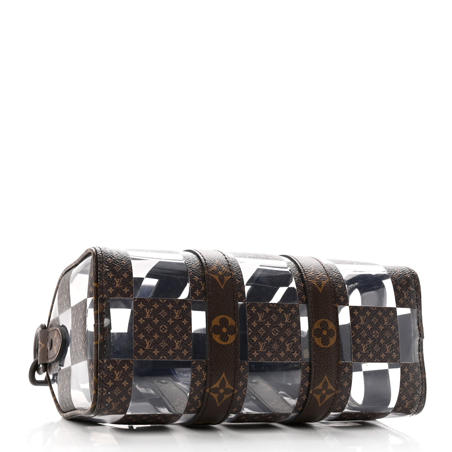 PVC Monogram Chess Keepall Bandouliere 25