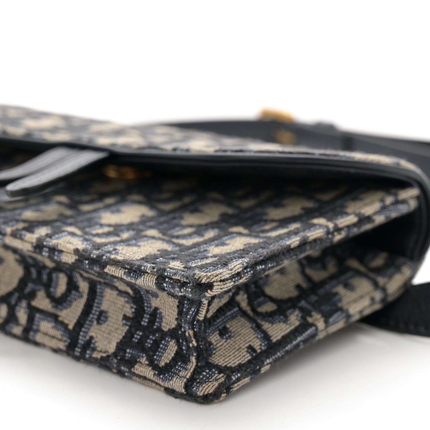 Christian Dior Oblique Saddle Belt Bag Blue 9 of 17