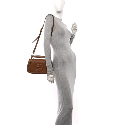 Gucci Roxy Calfskin Medium Blondie Top Handle Bag Brown 2 of 10