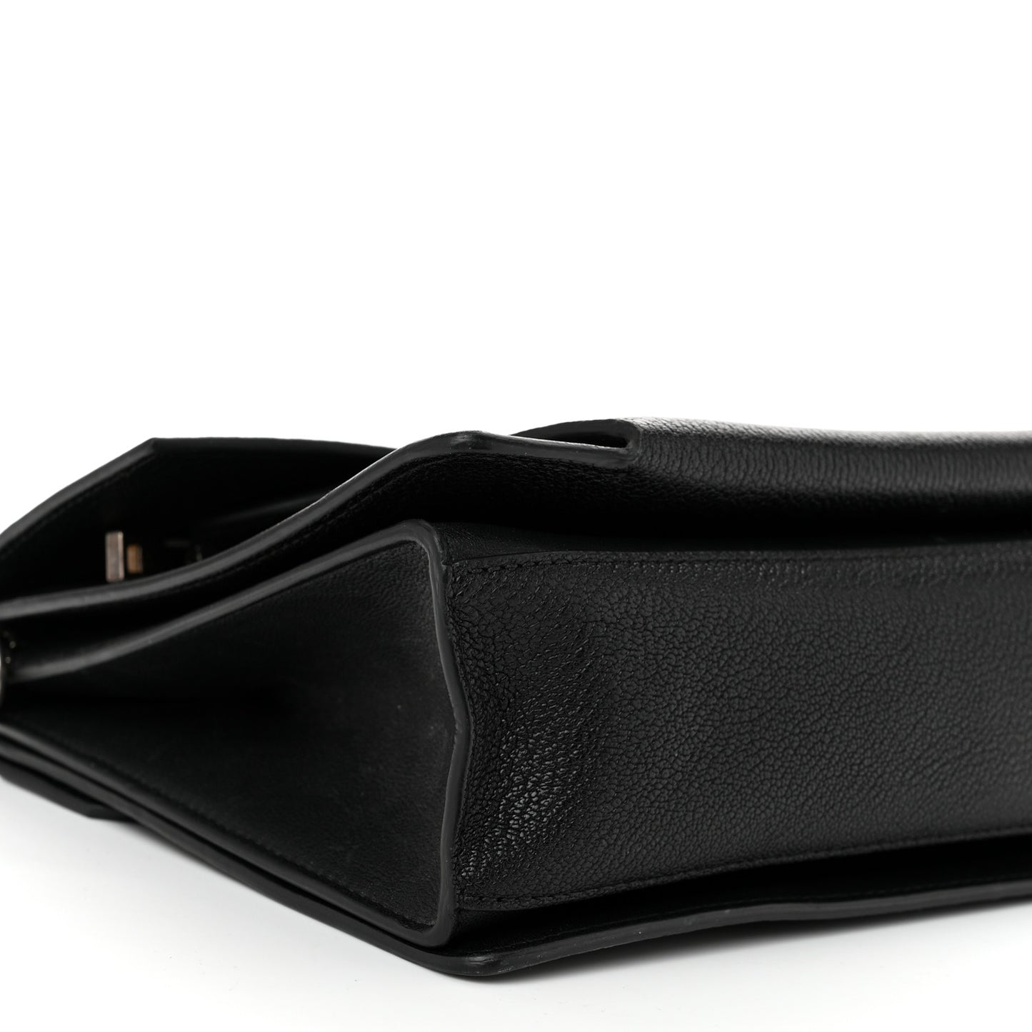 Sugar Goatskin Medium GV3 Shoulder Bag Black