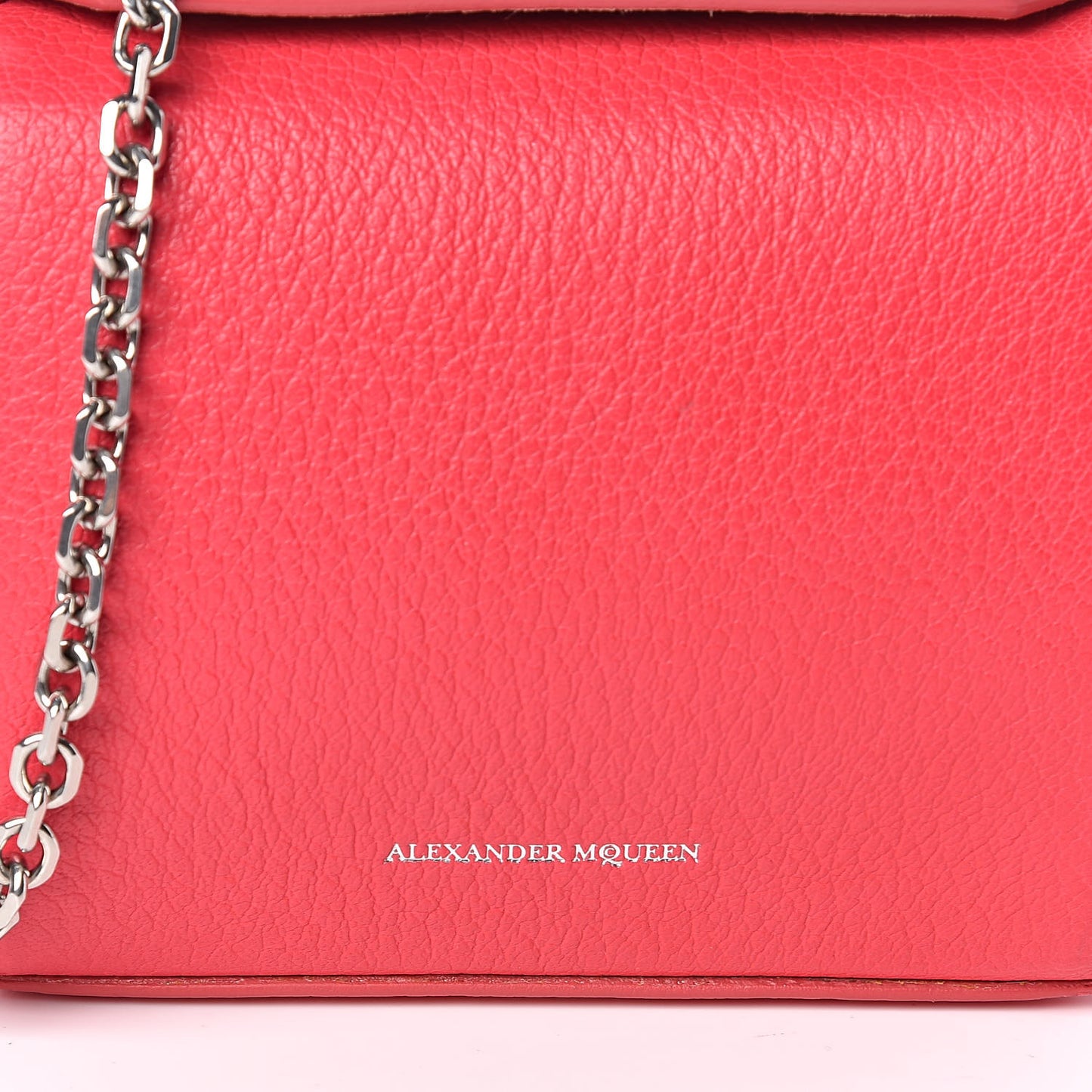 Calfskin Box Shoulder Bag 16 Red