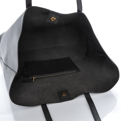 Saint Laurent Calfskin Large Shopping Tote Dark Grey 5 of 6
