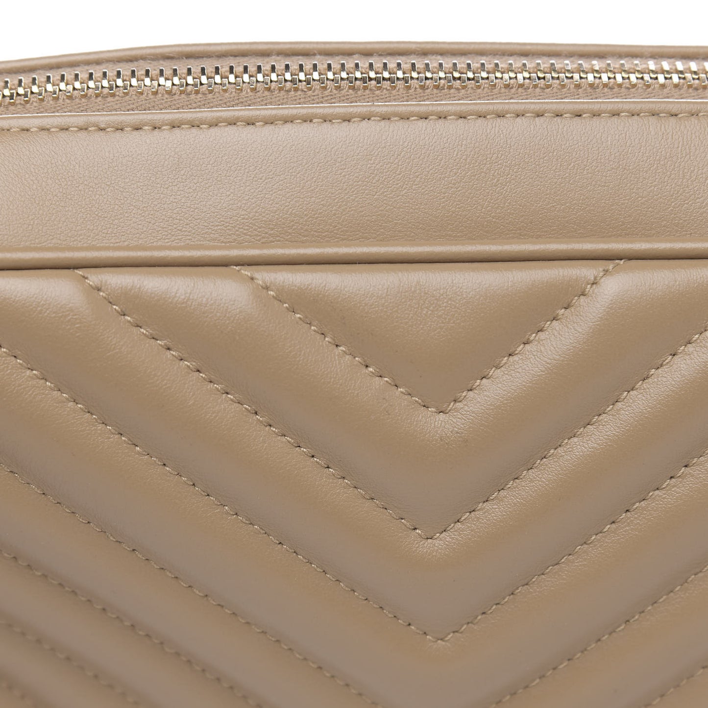 Calfskin Matelasse Monogram Lou Camera Bag Dark Latte
