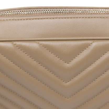 Saint Laurent Calfskin Matelasse Monogram Lou Camera Bag Dark Latte 11 of 11