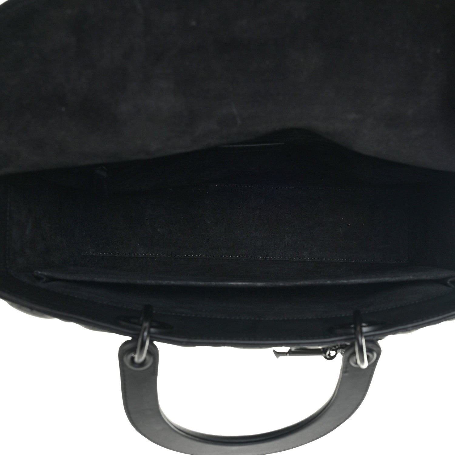 Christian Dior Ultra Matte Calfskin Cannage Large Lady Dior Black 5 of 21