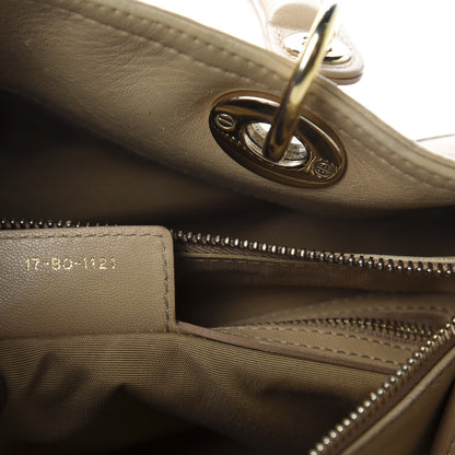 Christian Dior Lambskin Cannage Granville Polochon Beige 9 of 12