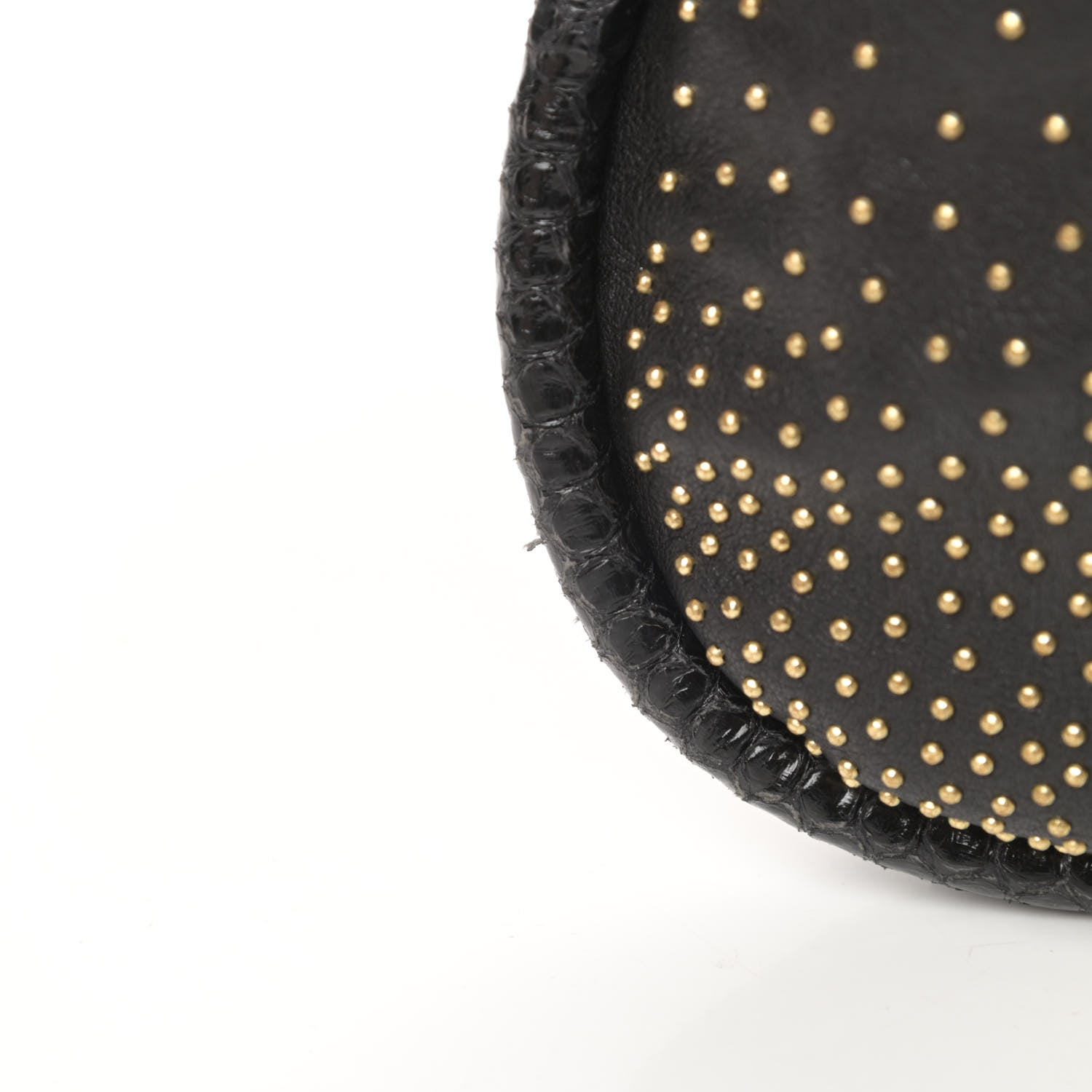 Jimmy Choo Lambskin Zoe Studded Hobo Black 12 of 15