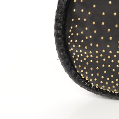 Jimmy Choo Lambskin Zoe Studded Hobo Black 12 of 15