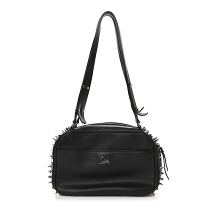 Christian Louboutin Calfskin Spikes Shoulder Bag Black 1 of 9