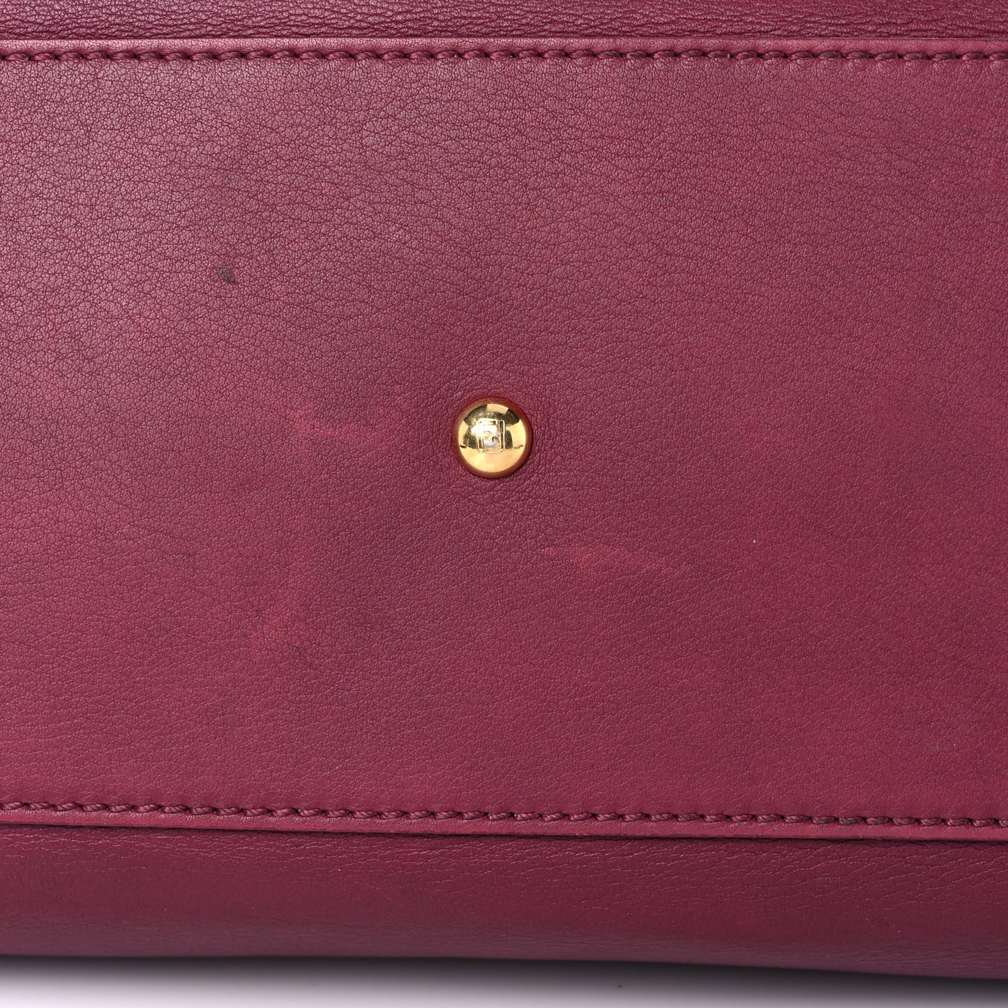 Vitello Dolce Marmol Large Peekaboo Iconic Satchel Bordeaux Graphite