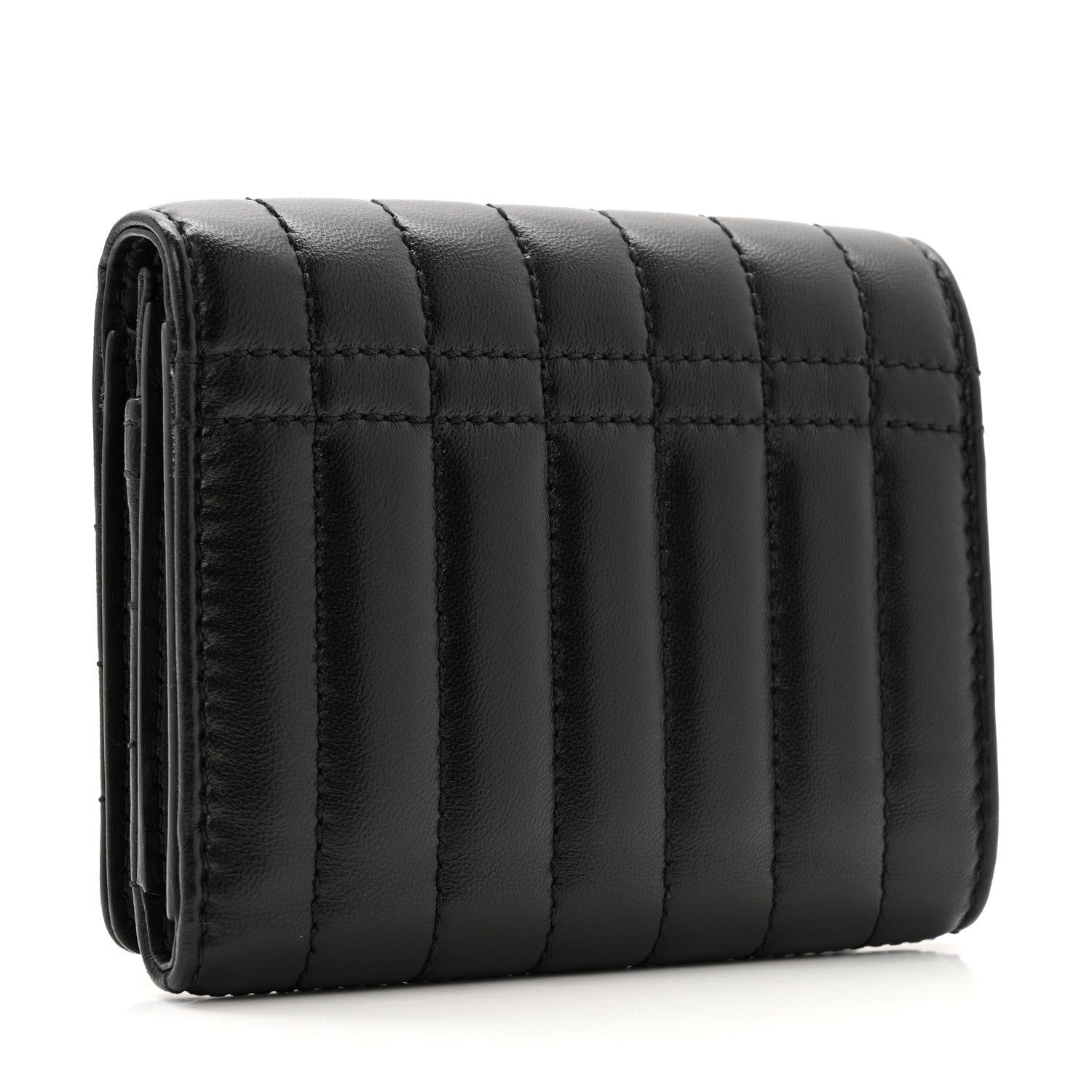 Burberry Lambskin Quilted Small Lola Folding Wallet Black 3 of 7