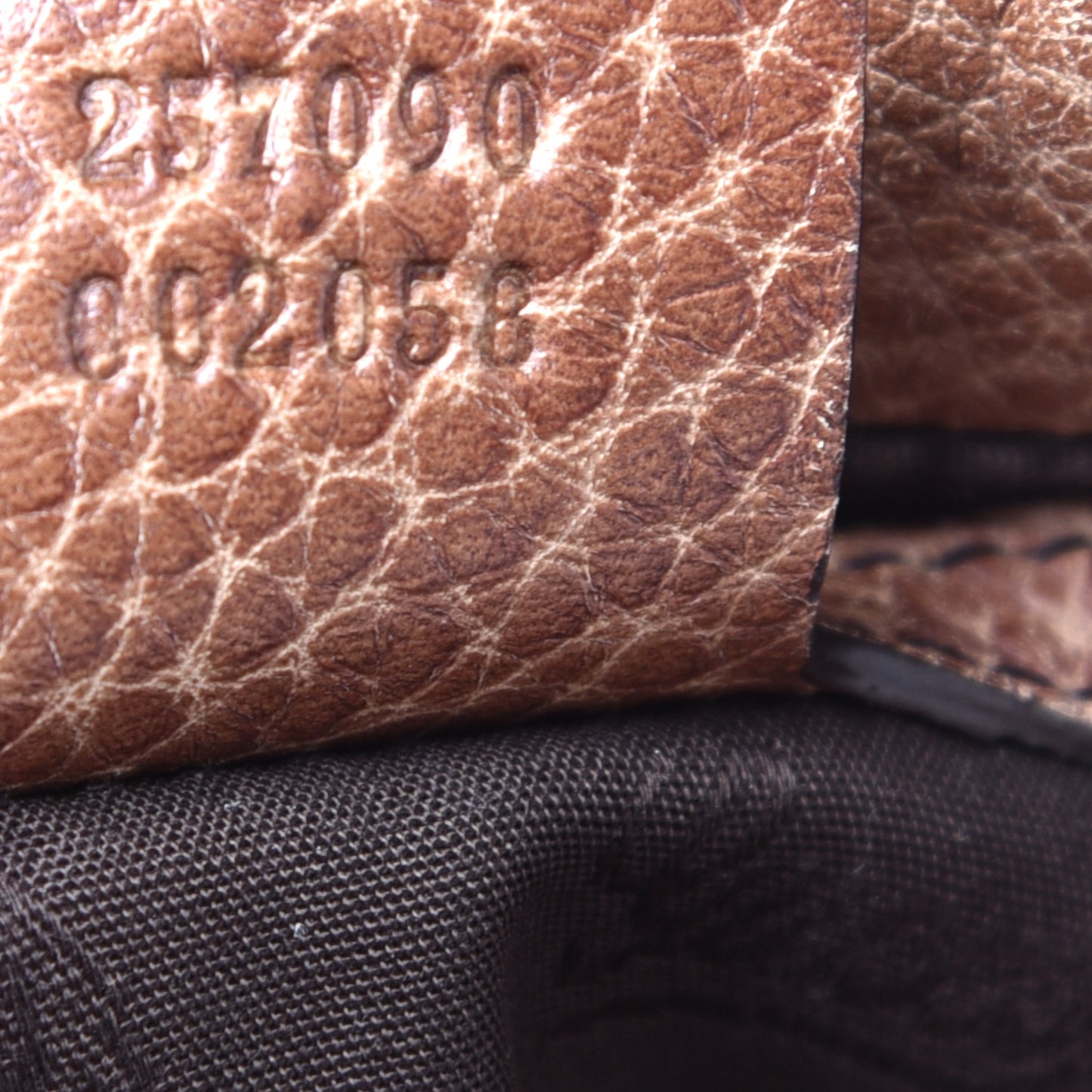 Monogram Medium Bamboo Bar Hobo Brown