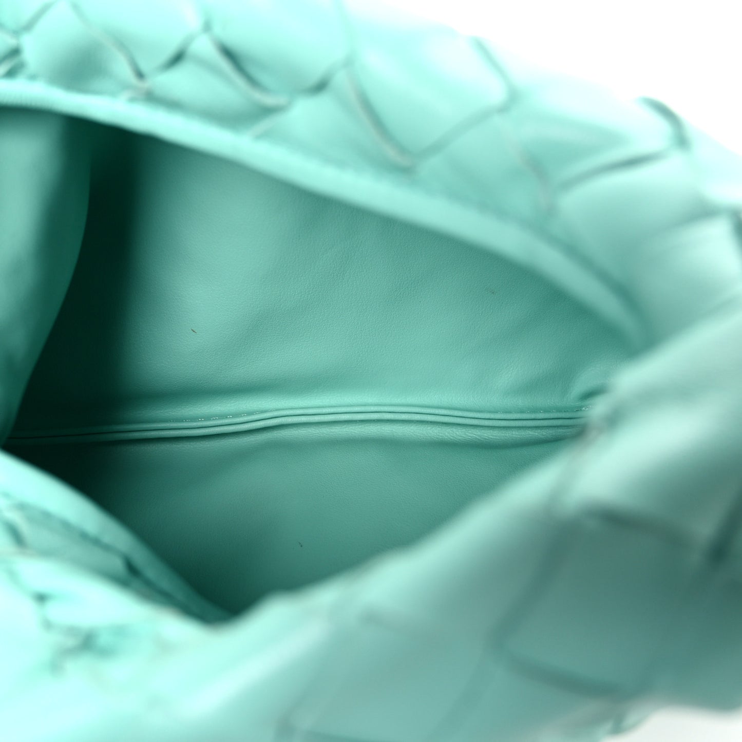 Calfskin Intrecciato Mini Hop Green Oasis