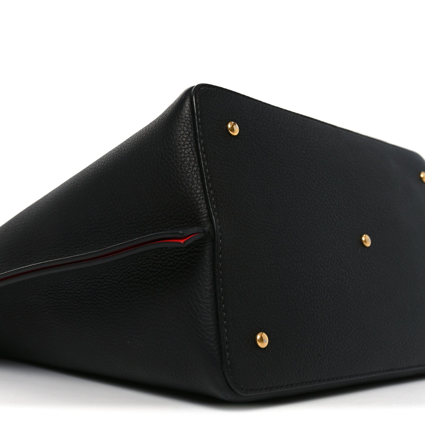 Grainy Calfskin Escape Hobo Bag Black