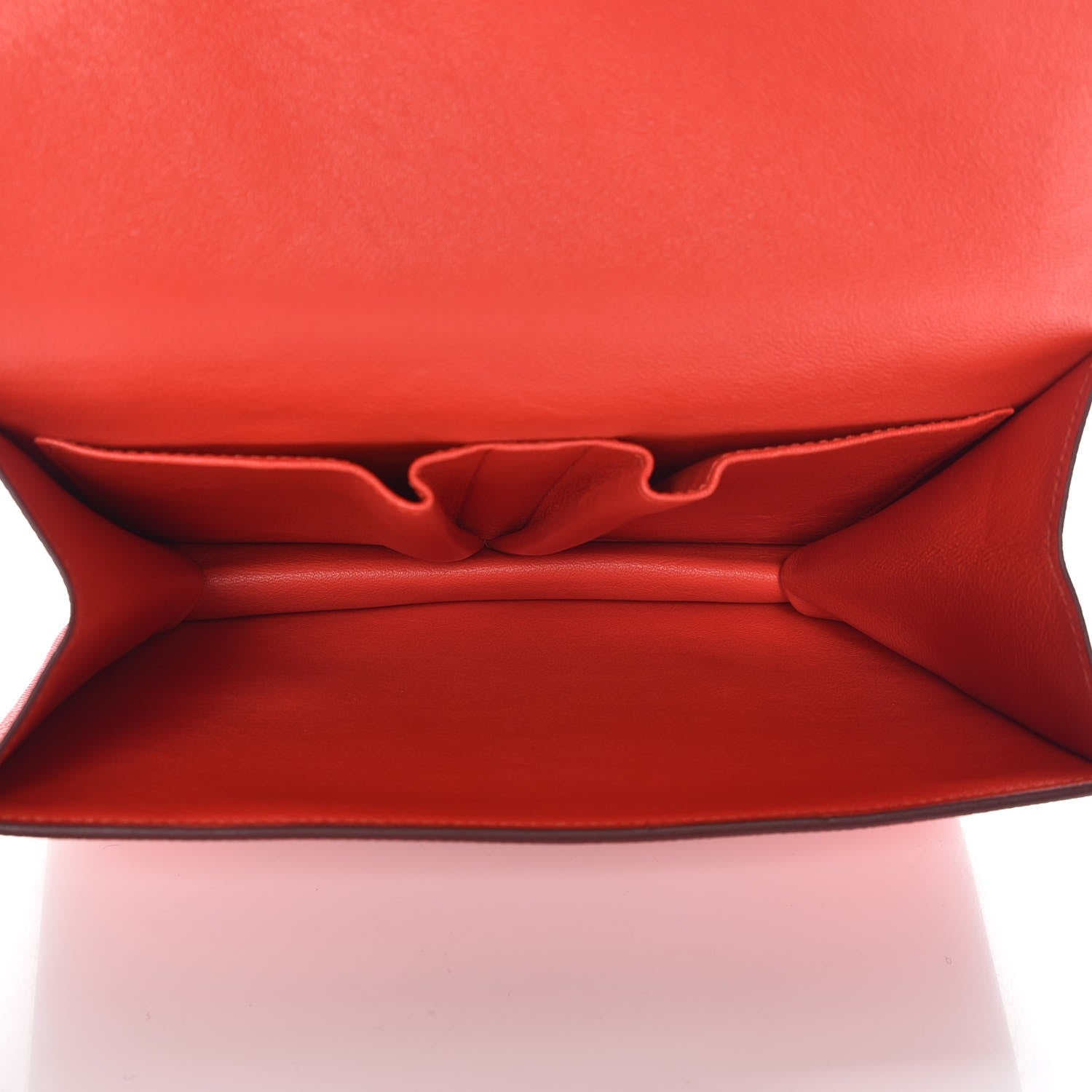 Celine Baby Grained Calfskin Medium Symmetrical Bag Vermillion 5 of 8