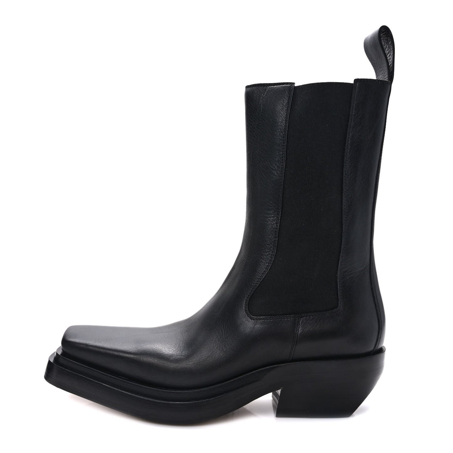 Calfskin Lean Mid-Calf Boots 40 Black