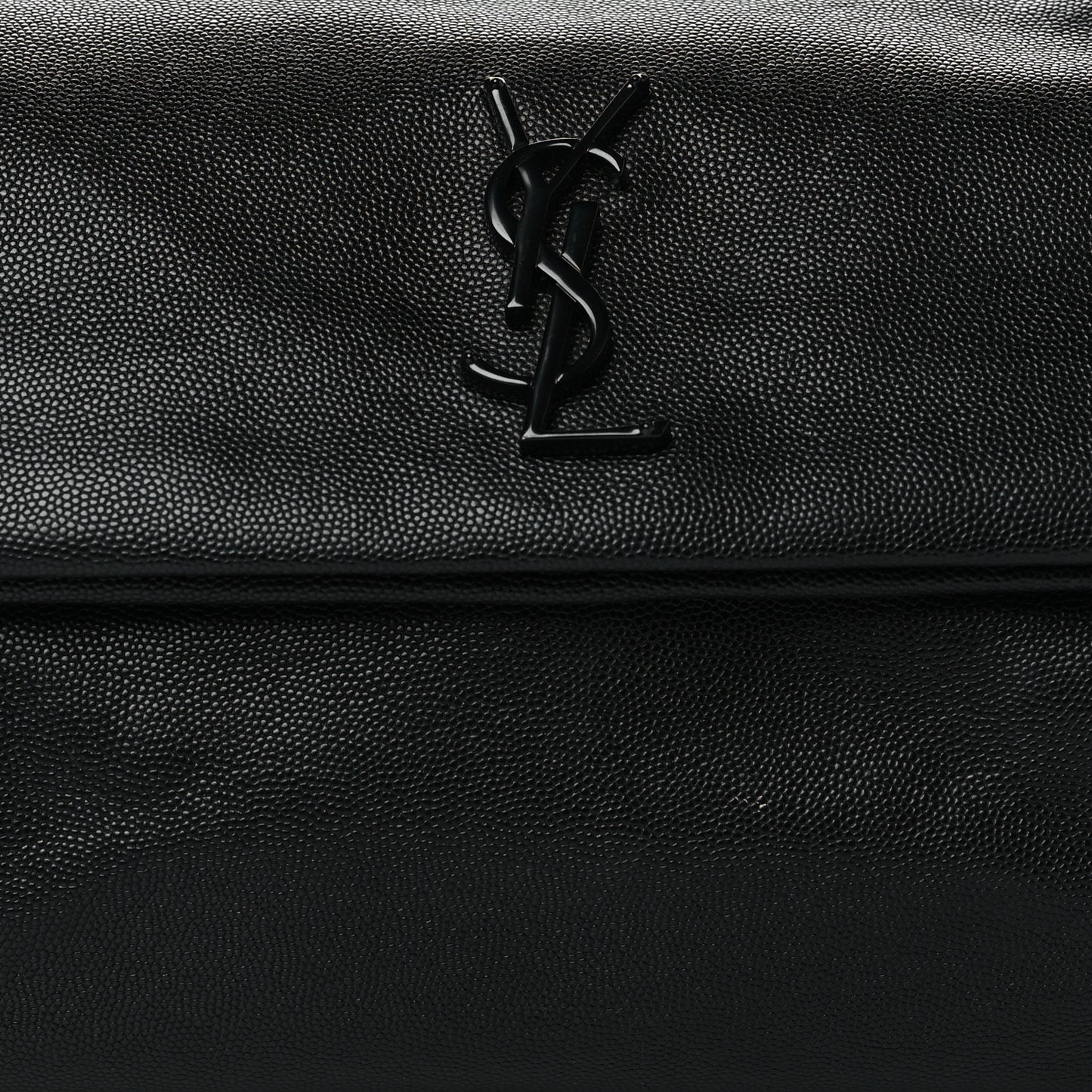 Grain De Poudre Monogram Monochrome Toy West Hollywood Fold-Over Bag Black