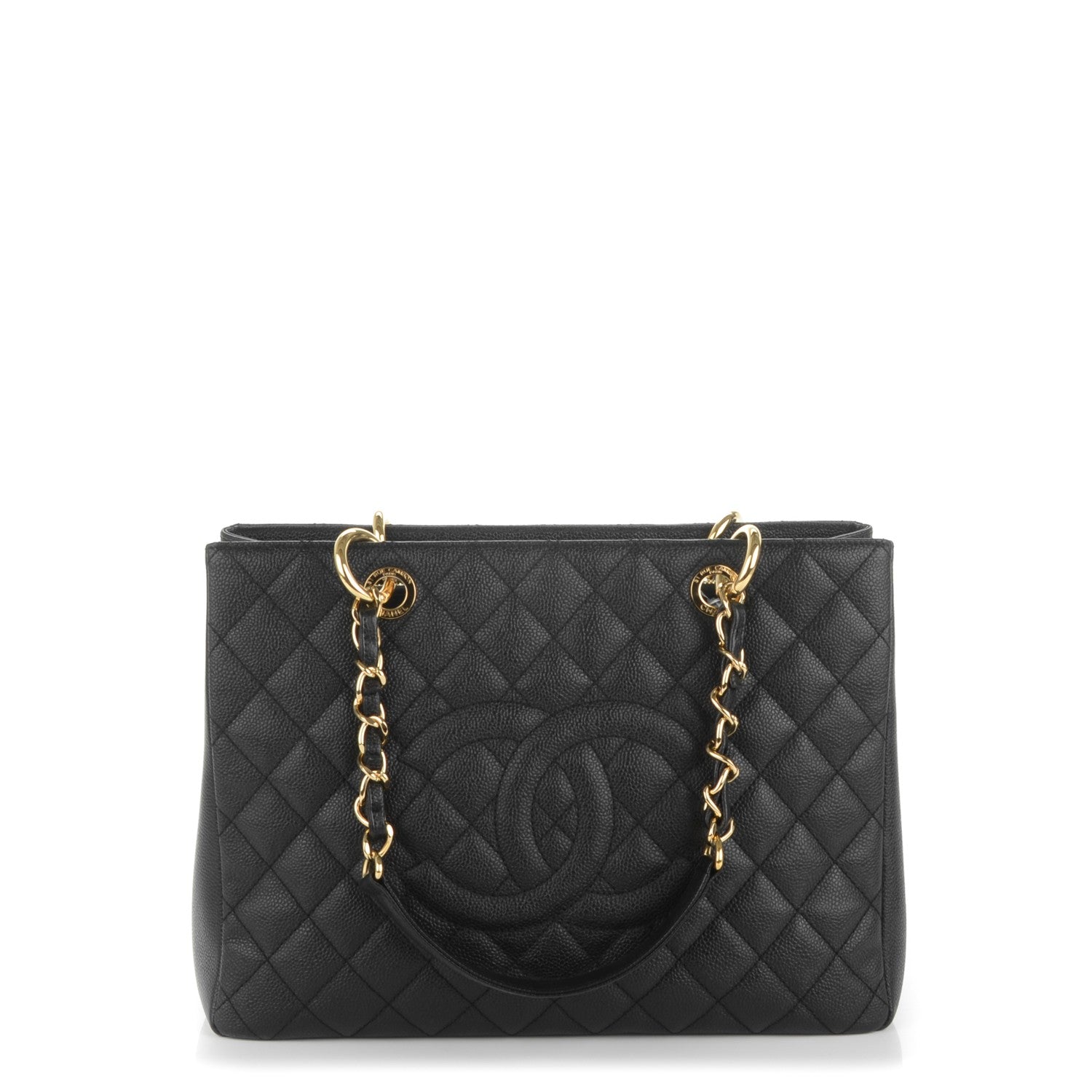 Chanel Caviar Quilted Grand Shopping Tote GST Black 1 of 7