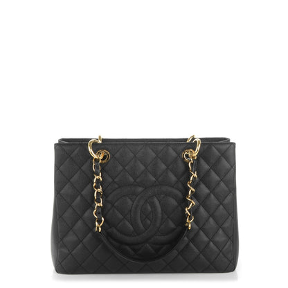 Chanel Caviar Quilted Grand Shopping Tote GST Black 1 of 7