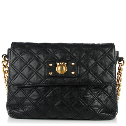 Marc Jacobs Lambskin Quilted The Large Single Flap Black 1 of 7