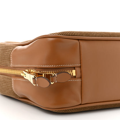 Miu Miu Corduroy Large Beau Top Handle Bag Cinnamon 8 of 9