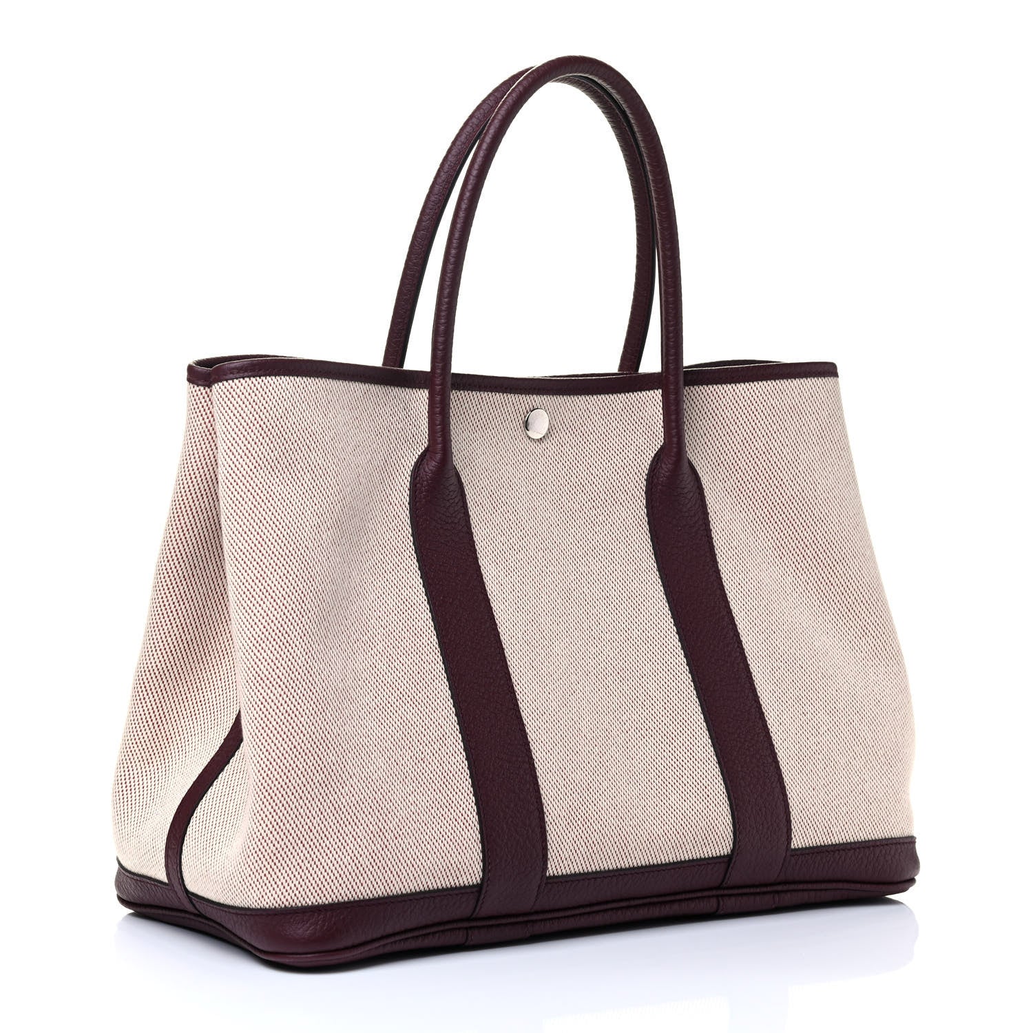 Hermes Twill H Negonda Garden Party Tote 36 Rouge H 2 of 4