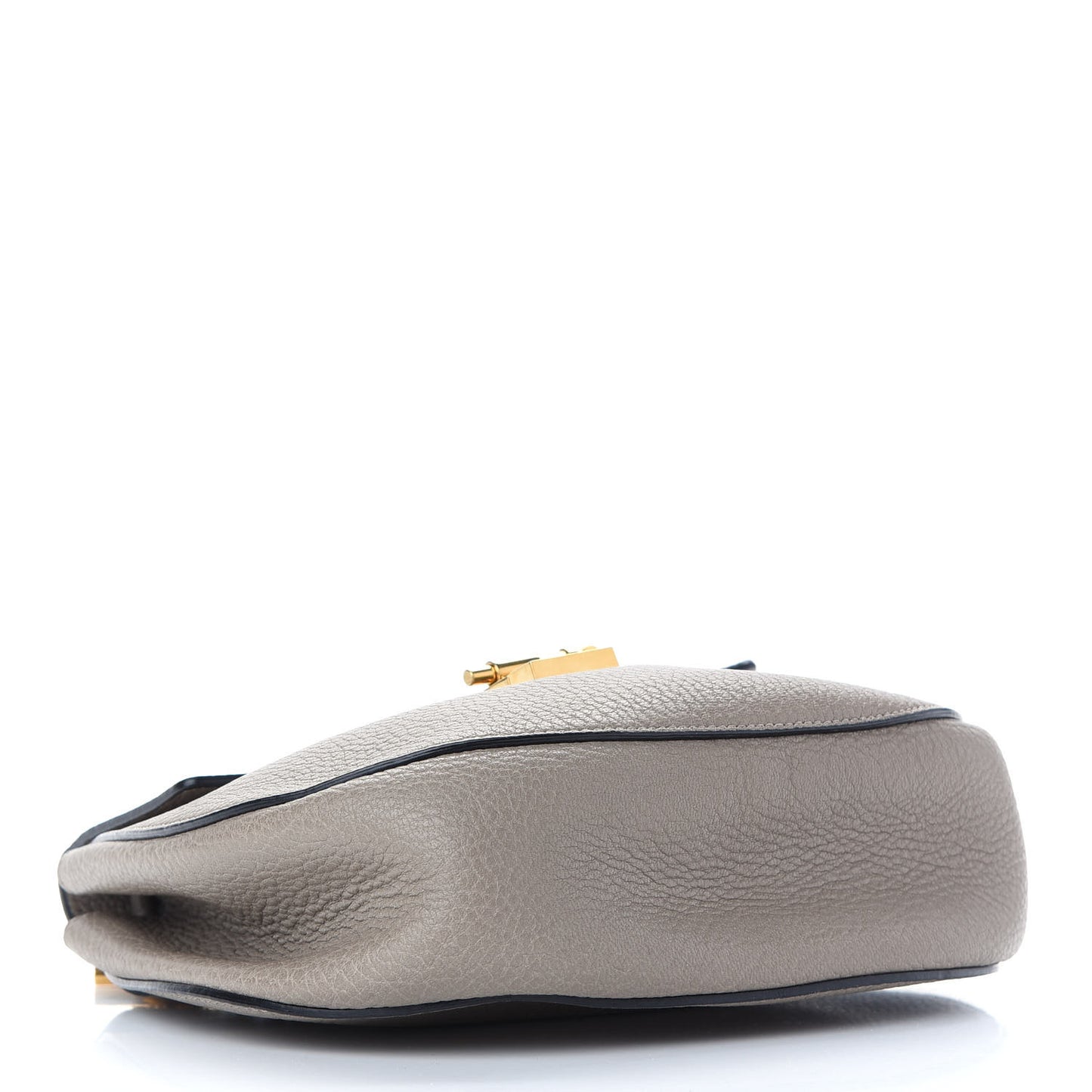 Grained Lambskin Drew Shoulder Bag Motty Grey