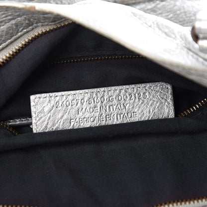 Balenciaga Metallic Agneau Classic Hardware Town Gris Aluminum 8 of 15