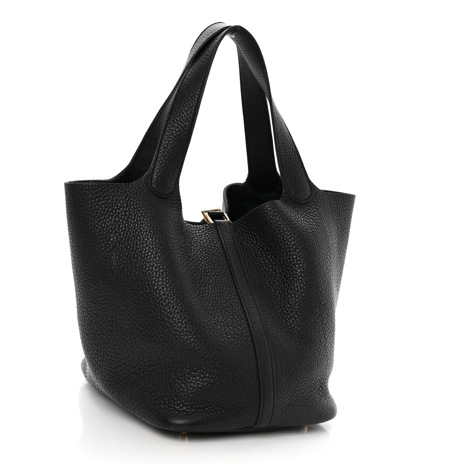 Hermes Taurillon Clemence Picotin Lock 22 MM Black 3 of 10