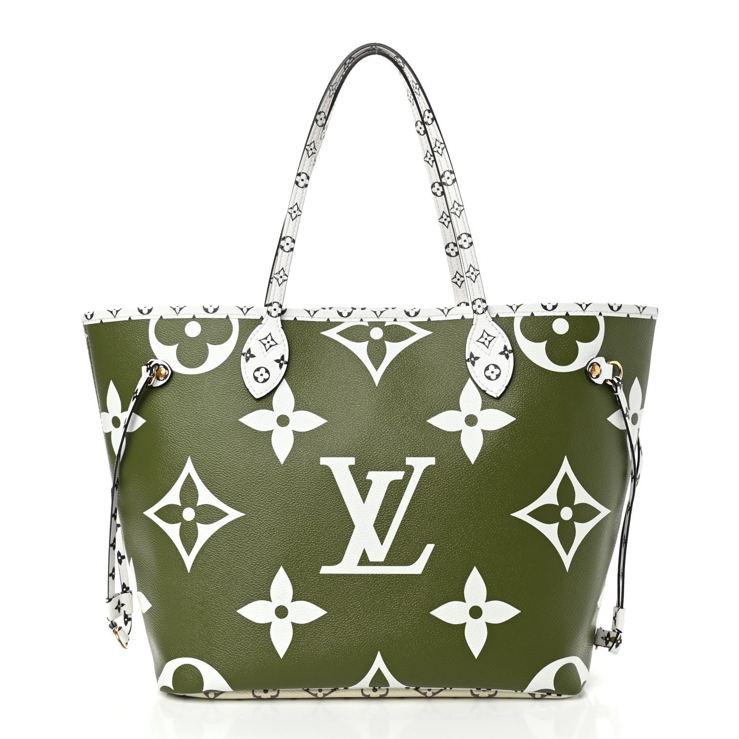 Louis Vuitton Monogram Giant Neverfull MM Kaki 3 of 10
