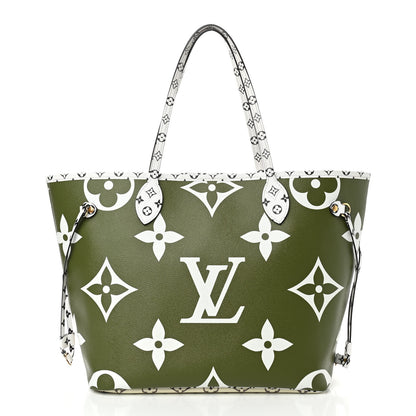 Louis Vuitton Monogram Giant Neverfull MM Kaki 3 of 10