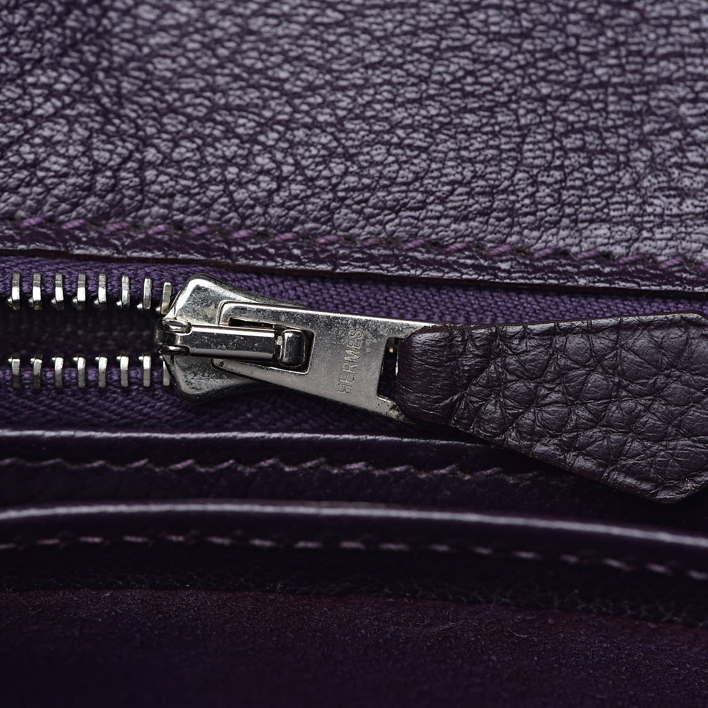 Taurillon Clemence Birkin 30 Raisin