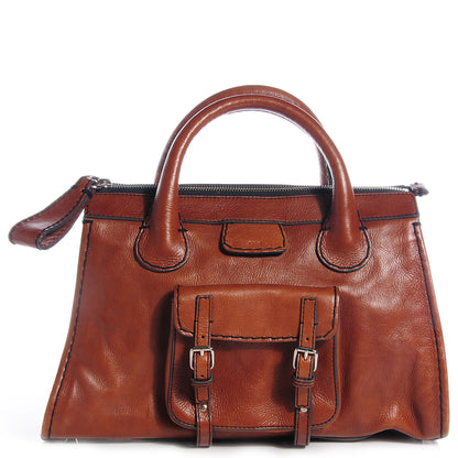 Chloe Leather Edith Satchel Muscade 1 of 10