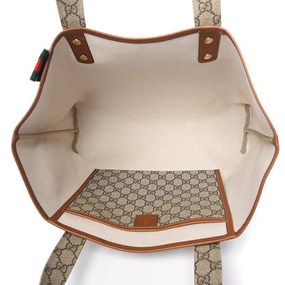 Gucci GG Plus Monogram Medium Signature Web Loop Tote Brown 5 of 10