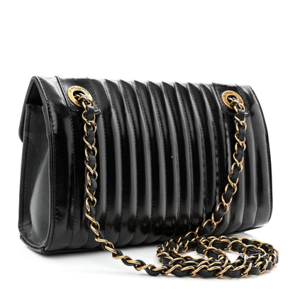 Chanel Patent Vertical Quilt Maharaja Express Flap Black 3 of 11
