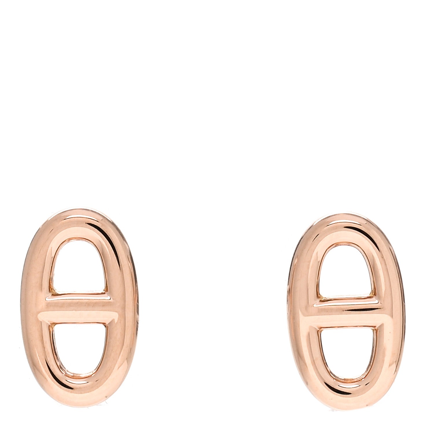 Hermes 18K Rose Gold TPM Farandole Stud Earrings 1 of 4