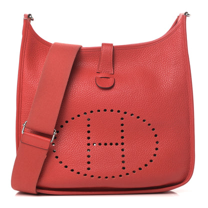 Hermes Taurillon Clemence Evelyne III GM Rouge Tomate 1 of 13