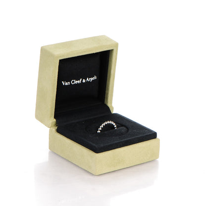 Van Cleef & Arpels 18K White Gold Small Perlee Ring 52 6 5 of 5