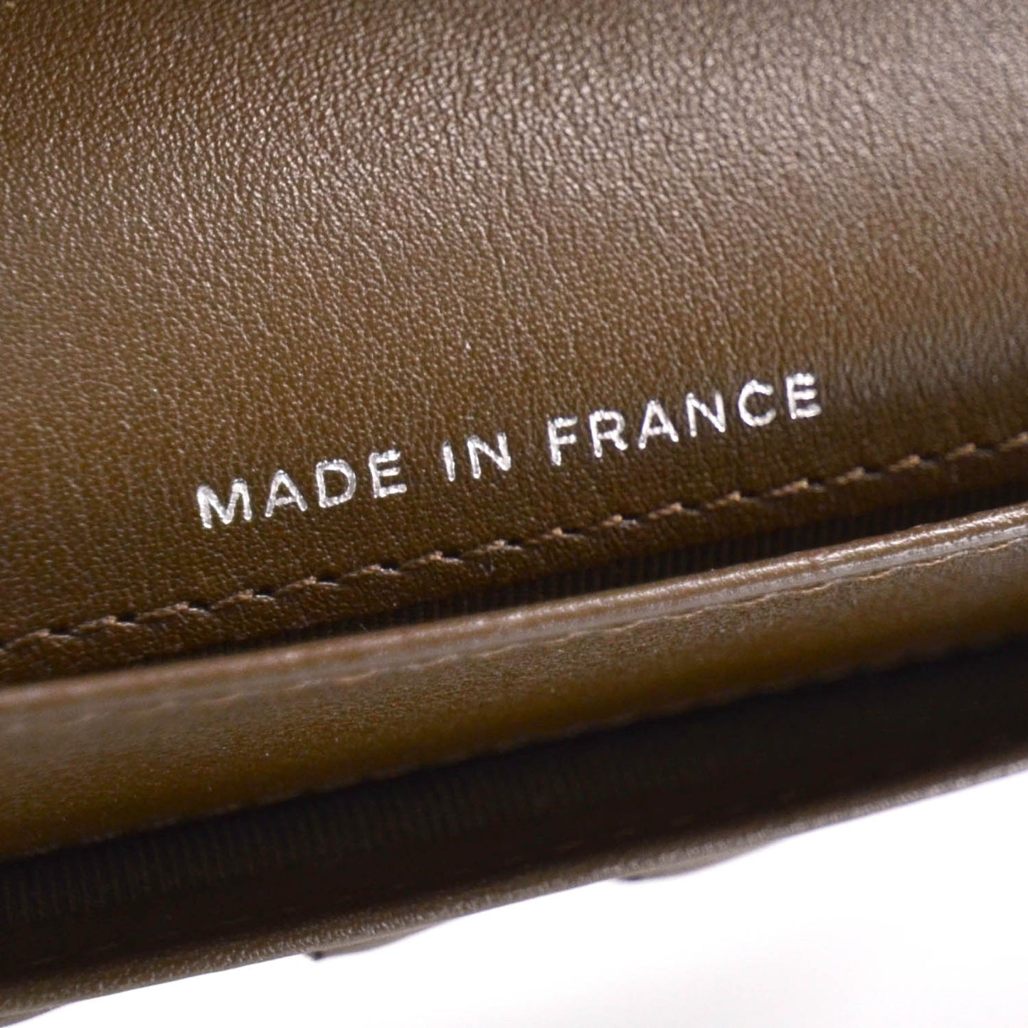 Caviar Quilted Large Flap Wallet Brown
