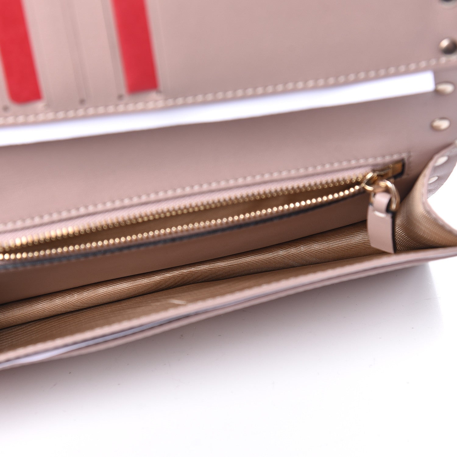 Valentino Garavani Calfskin Rockstud Wristlet Wallet Poudre 6 of 10