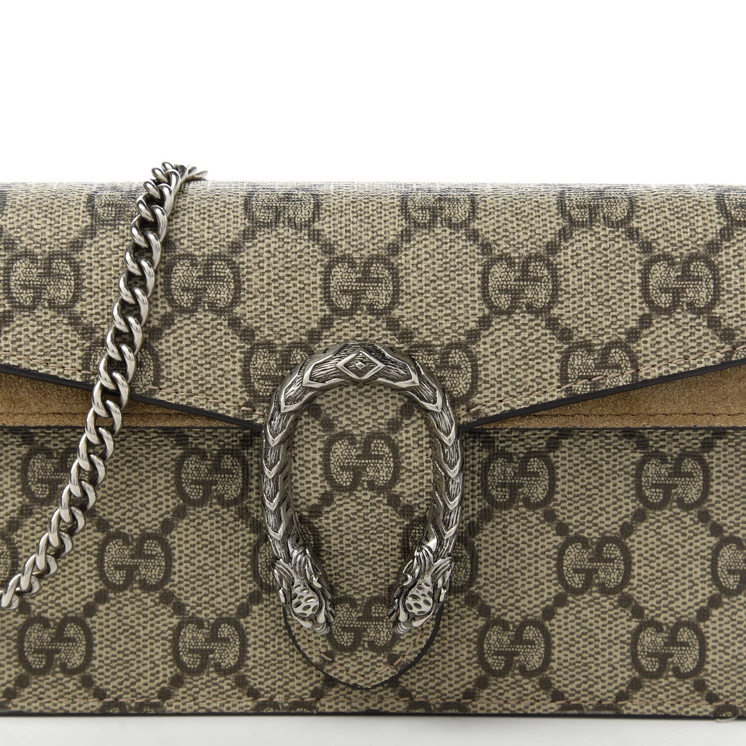 Gucci GG Supreme Monogram Super Mini Dionysus Shoulder Bag Taupe 9 of 9
