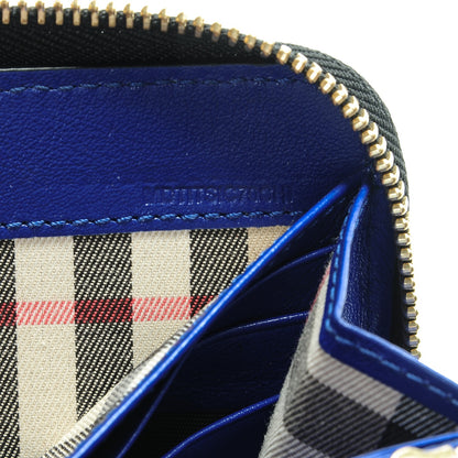 Burberry Calfskin Ziggy Zip Around Wallet Brilliant Blue 6 of 8