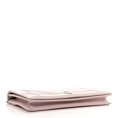 Christian Dior Grained Calfskin Large Diorama Croisiere Chain Wallet Light Pink 4 of 9
