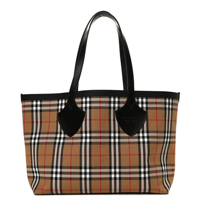 Burberry Vintage Check Medium The Giant Reversible Tote Antique Yellow Bright Red 1 of 14