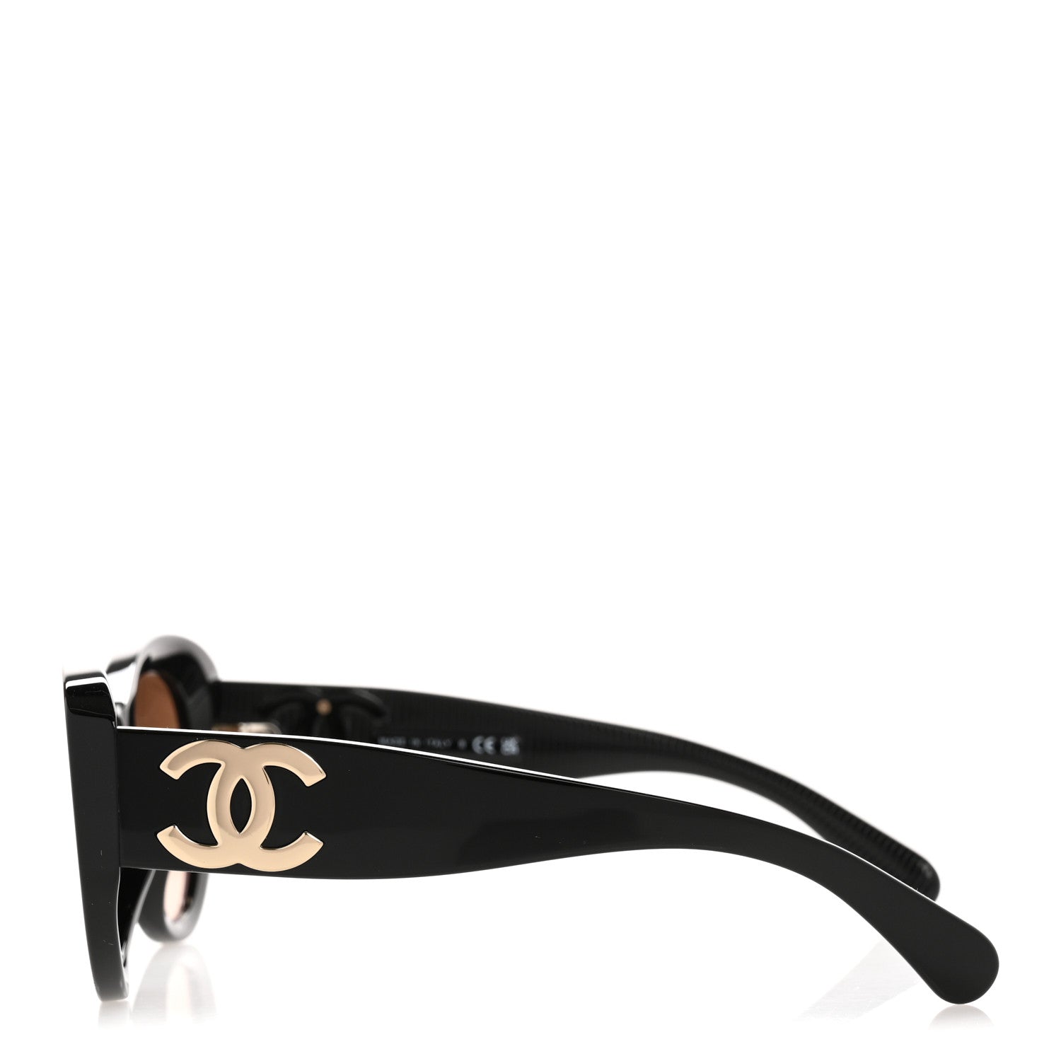 Chanel Acetate Butterfly Large CC Sunglasses 5492-A Black 3 of 10