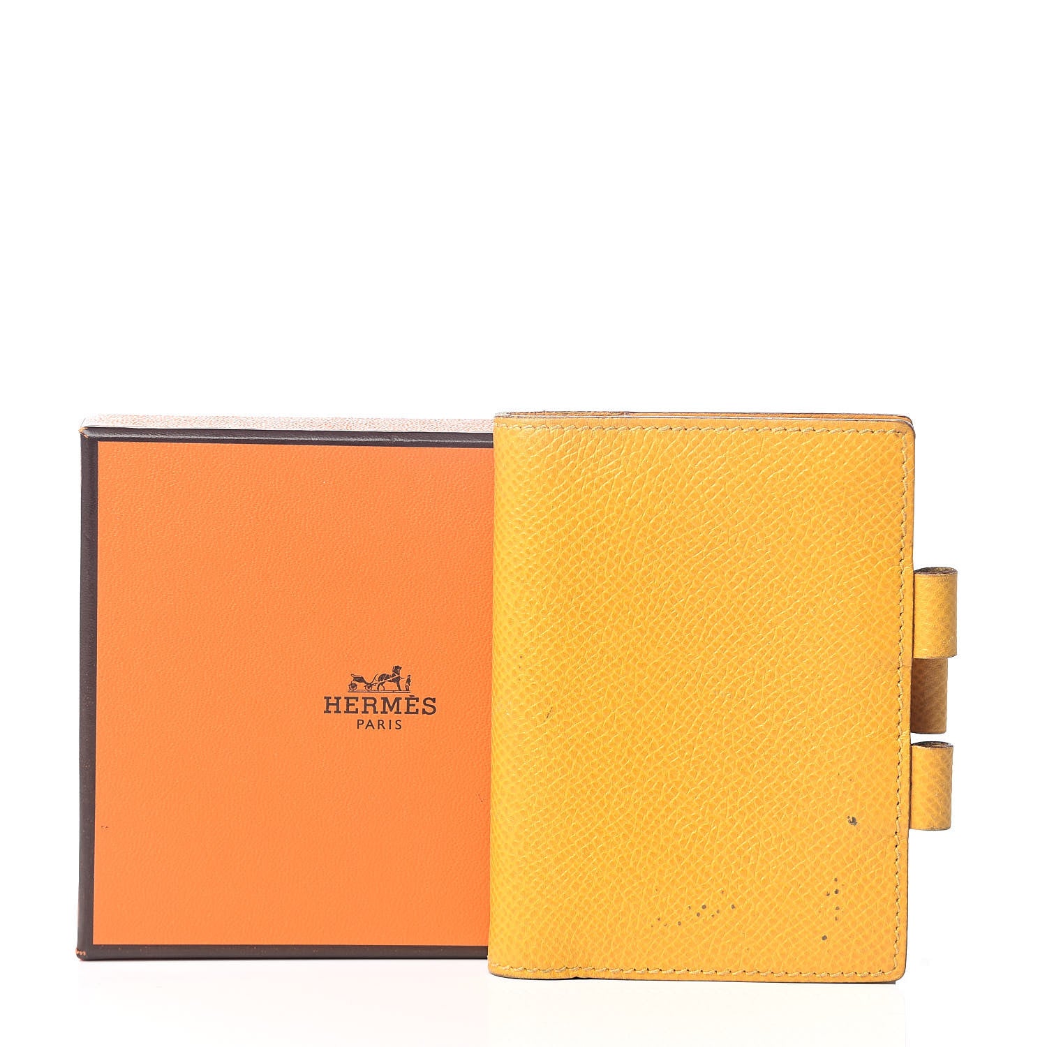 Hermes Courchevel Globe Trotter Agenda Cover PM Jaune 9 of 9